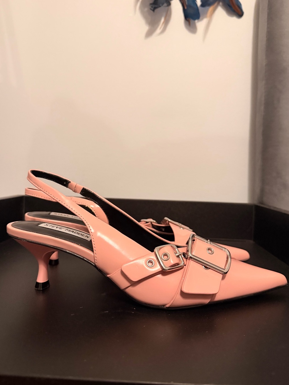 Steve Madden Women's Pink Lezley Kitten Heel Size 7.5